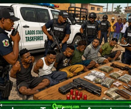 Taskforce Don Storm, Area Boys Run: 46 Suspects, Suspected Dr¥gs, Local G¥n Plus Dangerous Items Land for Net