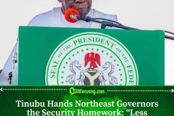Tinubu Challenges Northeast Governors to Step Up Security Fight