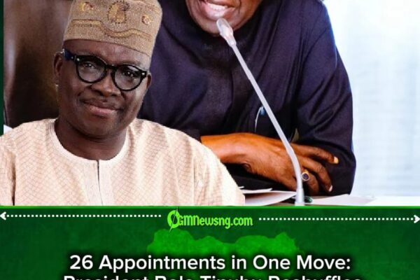 President Bola Tinubu Announces 26 New Appointments Across Federal Agencies