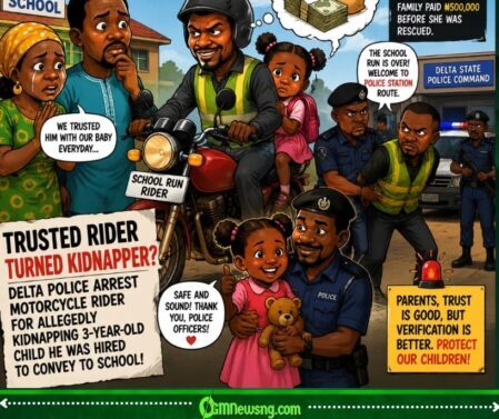 Trusted Rider: School Run Turned Kidnap Business? Delta Rider Lands in Police Net
