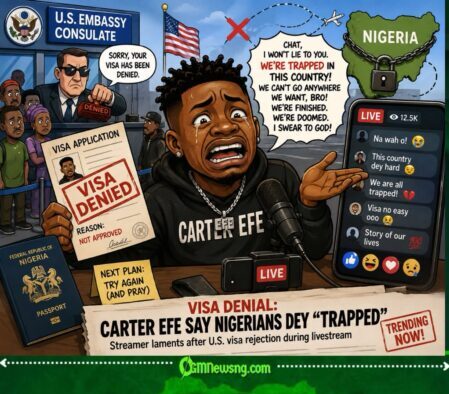 Visa Denial: Carter Efe Say Nigerians Dey “Trapped,” Internet Quickly Turn Embassy Matter To National Comedy Show