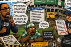 World Cup Don Look Stadium, Come Ask Nigeria “Una Still Dey Renovate?