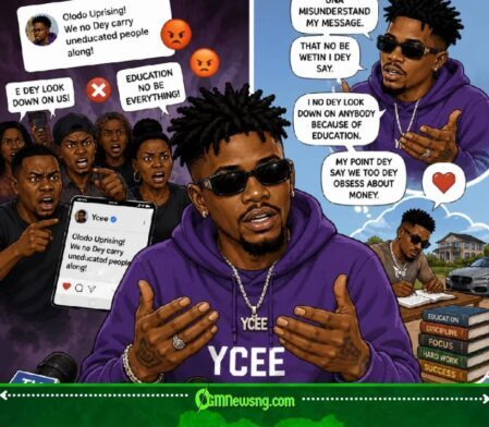 “I No Even Get University Degree!” – Ycee Clear Air on ‘Olodo Uprising’, Say Nigerians Don Worship Money Too Much