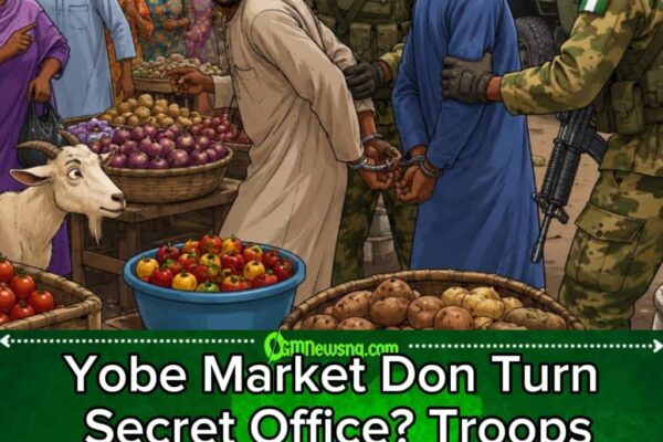 Yobe Market Don Turn Secret Office? Troops Catch Alleged Terrorist Informants Wey Think Say Market Na Safe House
