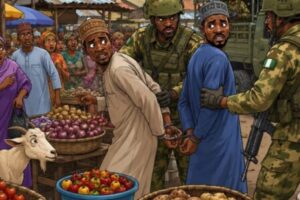 Yobe Market Don Turn Secret Office? Troops Catch Alleged Terrorist Informants Wey Think Say Market Na Safe House