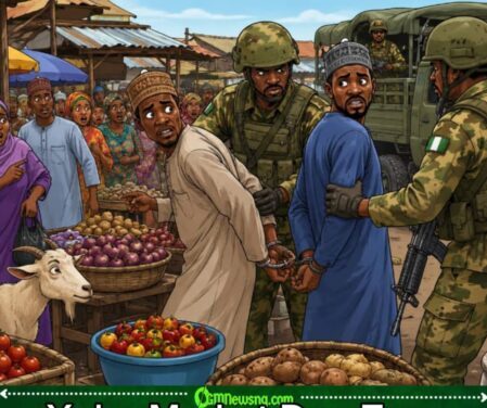 Yobe Market Don Turn Secret Office? Troops Catch Alleged Terrorist Informants Wey Think Say Market Na Safe House