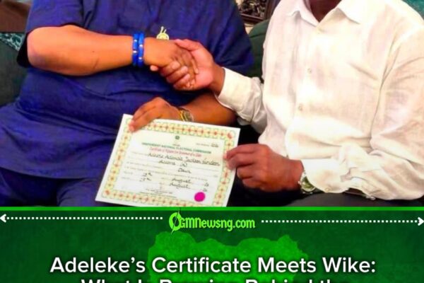 Governor Ademola Adeleke Takes His Certificate of Return to Wike—Political Courtesy or Bigger Agenda?
