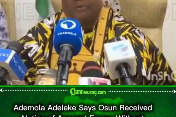 Governor Ademola Adeleke Alleges Osun Government Account Frozen Without Court Order