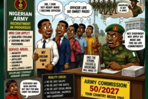Army Commission 50/2027: Nigerian Army Open Door, Nigerians Begin Chase Soldier Officer Dream