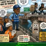 Sanwo-Olu Visits Damaged BRIDGE As Lagos Declares War On Public Property Destroyers
