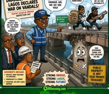 Sanwo-Olu Visits Damaged BRIDGE As Lagos Declares War On Public Property Destroyers