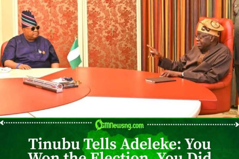 Tinubu Draws The Line After Adeleke’s Victory: “You Didn’t Conquer Anybody”