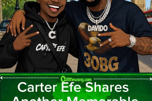 Carter Efe Finally Meets Davido for London — Na Achievement Weh Internet No Fit Ignore