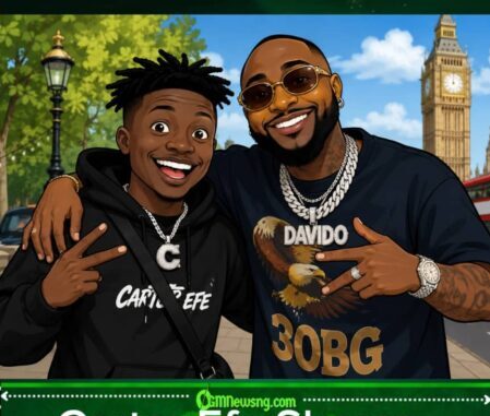 Carter Efe Finally Meets Davido for London — Na Achievement Weh Internet No Fit Ignore