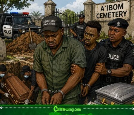 Grave No Get Rest Again! Police Nab Cemetery Manager, Accomplice Over Corpse Exhumation and Casket Theft for Akwa Ibom