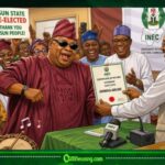 Certificate of Return Collected By Adeleke Turns INEC Office to Mini Political Dance Floor