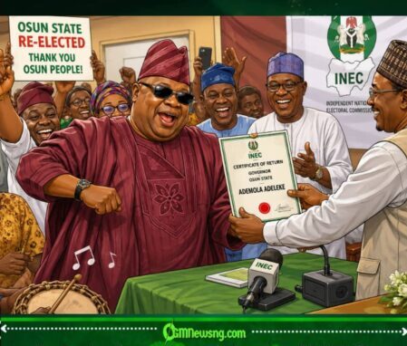 Certificate of Return Collected By Adeleke Turns INEC Office to Mini Political Dance Floor