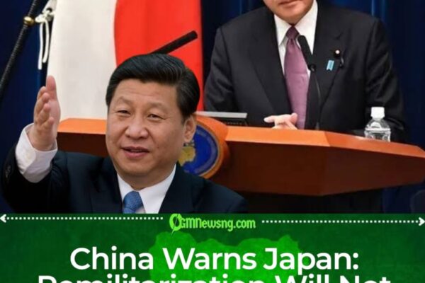 China Says It Will Act Against Japanese Remilitarization