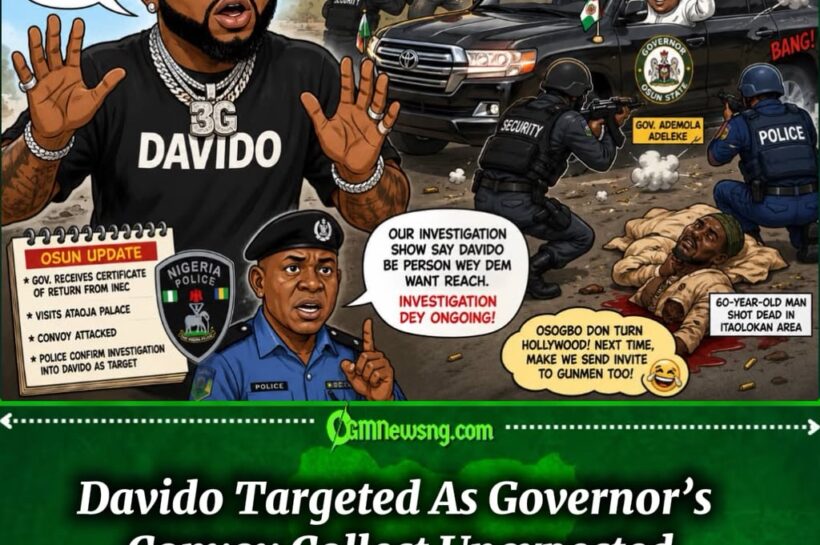 DAVIDO TARGETED? Osun Police Confirm Attack on Adeleke Convoy As Gunmen Turn Governor’s Visit Into Action Movie