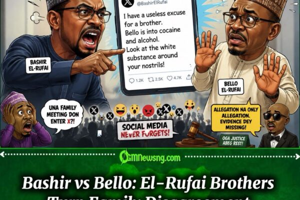 El-Rufai Brothers Fight: Bashir Drops Cocaine Allegation, Timeline Turns Family Meeting to National Drama