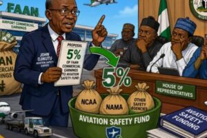 FAAN 5% Safety Money: Ojikutu Tell Reps Make Dem Collect Am Before Airport Safety Go Become “Prayer Point”