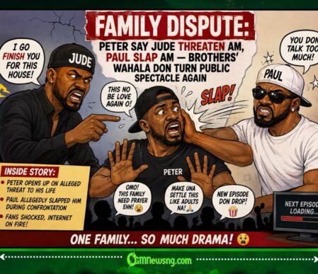 FAMILY DISPUTE: Peter Say Jude Threaten Am, Paul Slap Am — Brothers’ Wahala Don Turn Public Spectacle Again