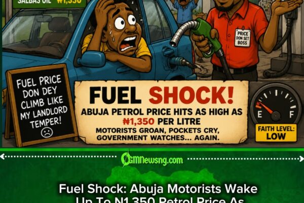 FUEL SHOCK: Abuja Petrol Price Don Turn Wallet To Emergency Patient As N1,350 Per Litre Enter Market