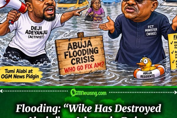 Flooding: “Wike Has Destroyed Abuja” — Adeyanju Says Capital City Dey Sink Under Water