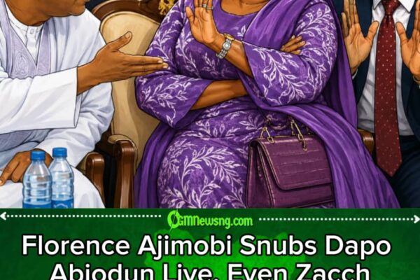 Florence Ajimobi Snubs Dapo Abiodun Live, Even Zacch Adedeji No Fit Broker Peace