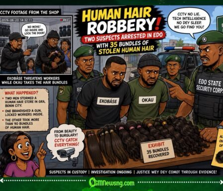 Human Hair Robbery: Two Suspects Arrested After Alleged GRA Shop Attack In Edo