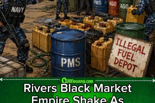 Illegal Fuel Depot Think Say Navy Dey Sleep, Morning Surprise Land