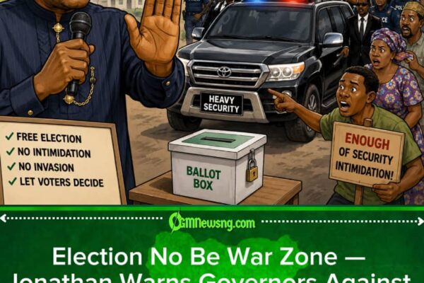 Jonathan Warns Political Heavyweights: Election No Be Military Parade