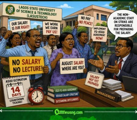 LASUSTECH Lecturers Don Sound Alarm Over Salary Delay — “Our Money No Be School Assignment!”