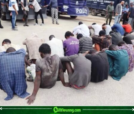 Lagos Coastal Road Turns Into a “Scrap Yard”: Police Arrest 10 Suspects Over Alleged Infrastructure Vandalism