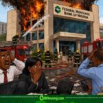 Fire Chop Federal Mortgage Bank Office for Abuja, Property Wey Dem Say Reach ₦500 Million Turn Smoke