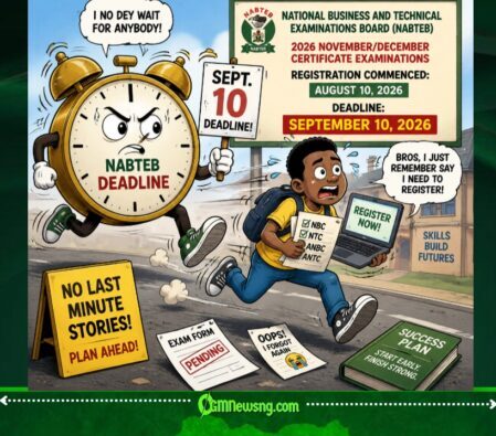 NABTEB DEADLINE: STUDENTS RUN AS SEPTEMBER 10 CLOCK START TICKING