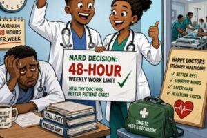 NARD Don Set 48-Hour Weekly Limit for Doctors — No Be Every Time Doctor Must Turn to Night Watchman