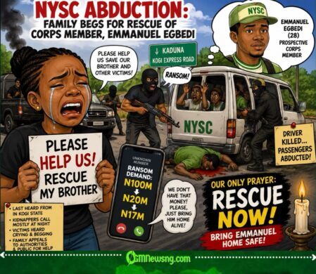 NYSC Abduction: Family Cry For Rescue As N17m Ransom Hang Over Abducted Corper