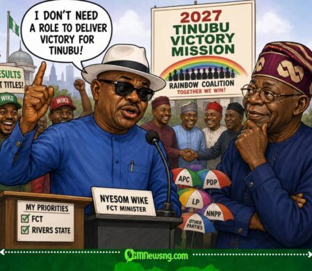 Nyesom Wike Say “I No Need Role” to Deliver Tinubu Victory as 2027 Political Gbas-Gbos Don Start