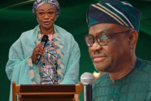 First Lady Oluremi Tinubu Praises Wike for Transforming Abuja’s City Gate Into Green Landmark