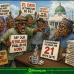 N150,000 Palliative Wahala Don Reach Boiling Point as Pensioners Give FG 21 Days to Pay