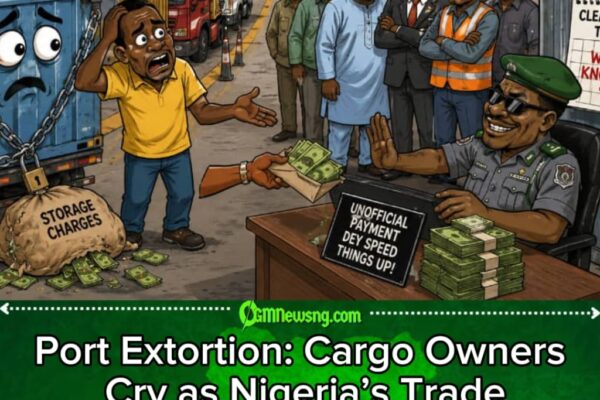 Port Extortion Don Enter Cargo Matter: Container Wey Reach Port Still Fit Wait Like Tenant
