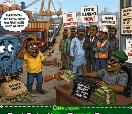 Port Extortion Don Enter Cargo Matter: Container Wey Reach Port Still Fit Wait Like Tenant