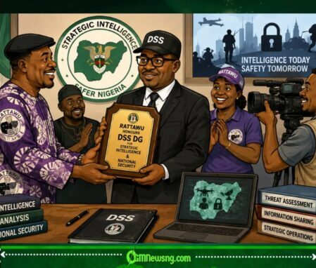 STRATEGIC INTELLIGENCE HONOUR AS RATTAWU GIVES DSS DG FOR NATIONAL SECURITY