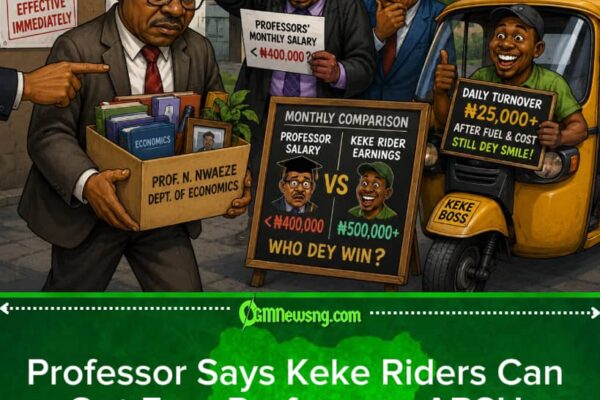ABSU Professor Weh Talk Salary Matter, University Answer Am With Suspension — Keke Riders Don Enter Academic Pay Debate