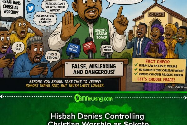 Sokoto state Hisbah Tells Viral Rumour: “Please Leave Church Matter for Church People”