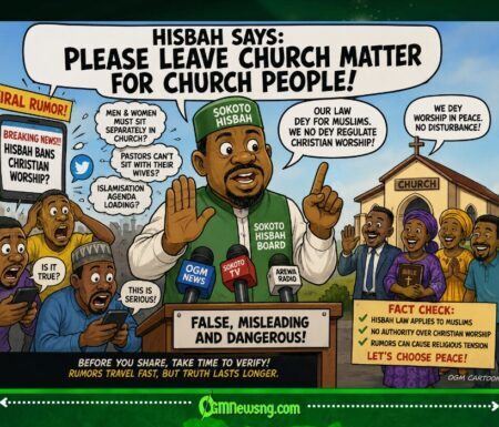 Sokoto state Hisbah Tells Viral Rumour: “Please Leave Church Matter for Church People”