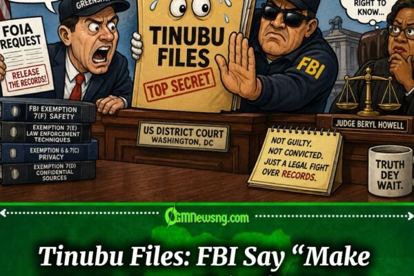 TINUBU FILES: FBI SAY “OPEN THIS FILE CAREFULLY” AS INFORMANTS AND AGENTS’ SAFETY ENTER FOIA BATTLE