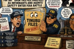 TINUBU FILES: FBI SAY “OPEN THIS FILE CAREFULLY” AS INFORMANTS AND AGENTS’ SAFETY ENTER FOIA BATTLE