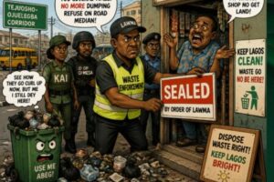 Waste Enforcement Wahala: Lagos Seal Tejuosho-Ojuelegba Shops As Refuse Fight Enter New Level